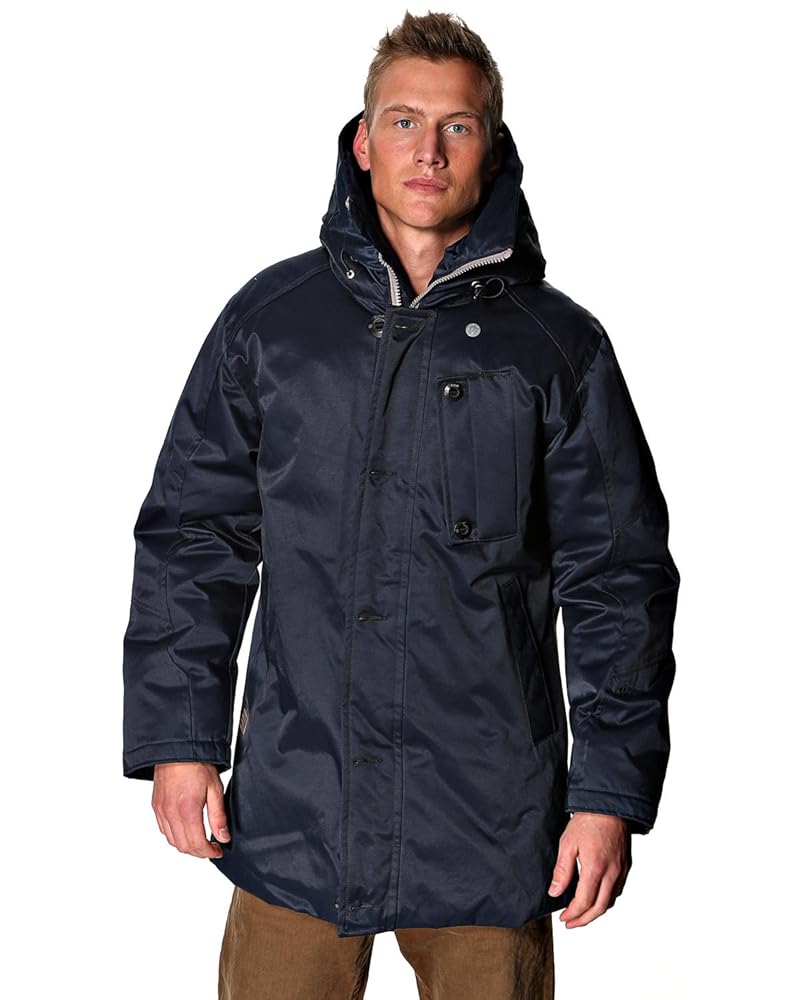 G-STAR RAW Men's G-Star Mountain Hooded Parka, Blue (Mn