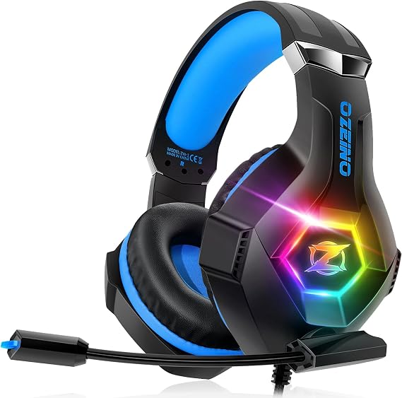Ozeino Micro-Casque Gamer Ozeino ZW1 avec Rétroéclairage RVB