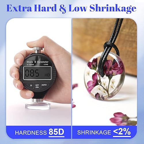 Miniatura 10 de Resina UV dura de 17.64 oz, kit de resina epoxi de curado UV transparente premezclado, pegamento activado solar transparente para fabricación de