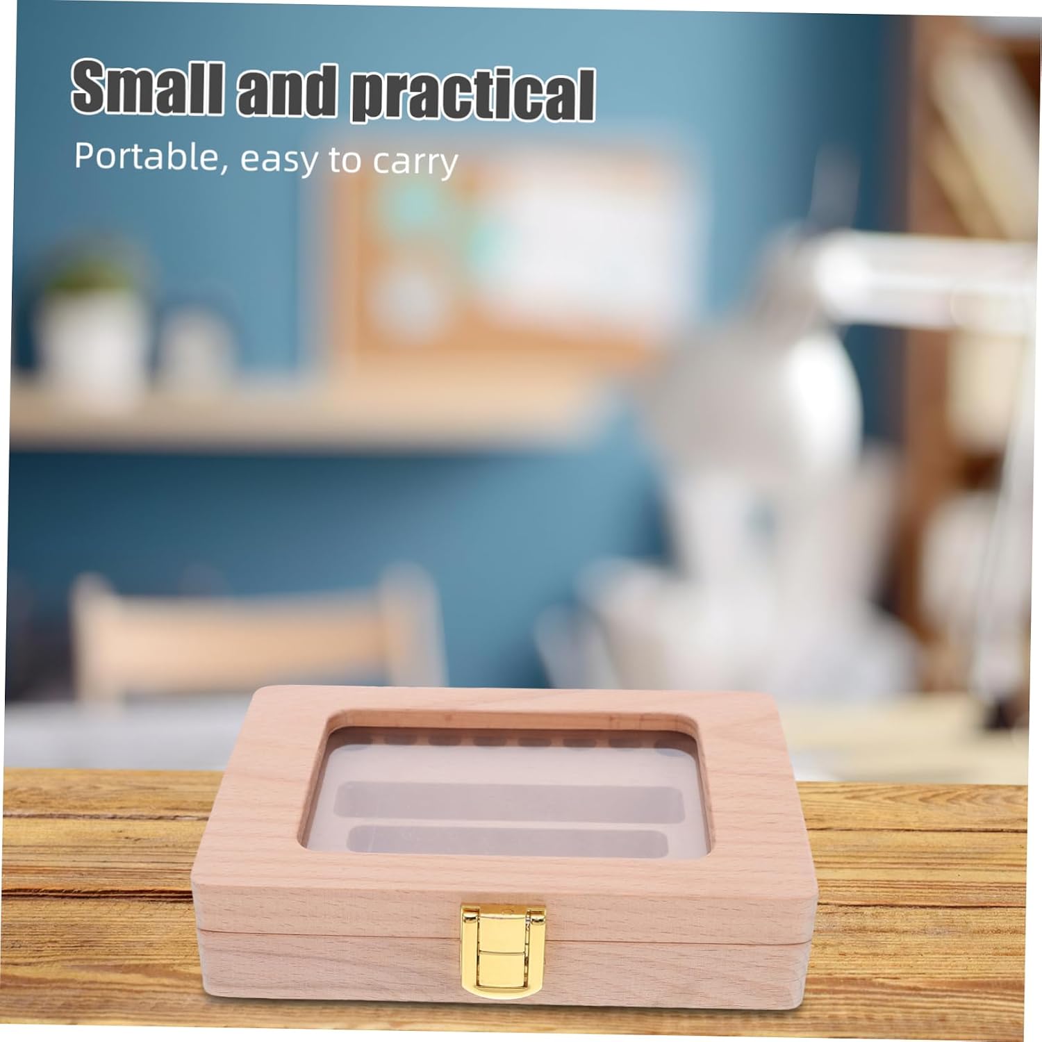 Toddmomy Wooden Teeth Keepsake Box Japanese Stickers Creative Tooth Storage Container for Boys and Girls and Memory Holder for Boy Girl