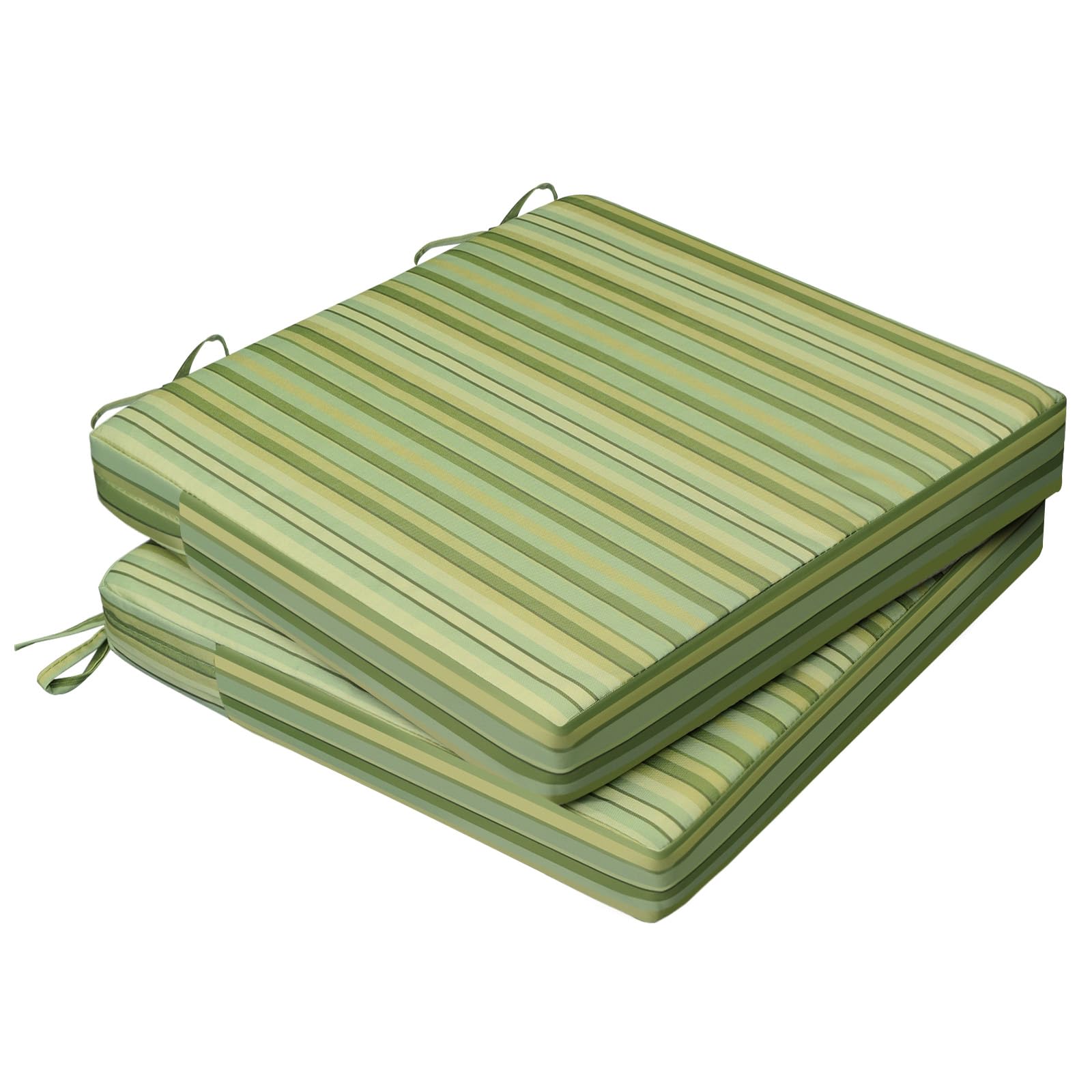 AAAAAcessories Outdoor Chair Cushions, 17 x 16 x 2 inches, Set of 2