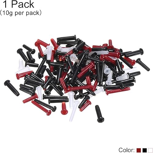 Miniatura 3 de PATIKIL Ojales de raqueta de bádminton, ojales de nailon, accesorios de cuerda de repuesto, herramienta de reparación, multicolor