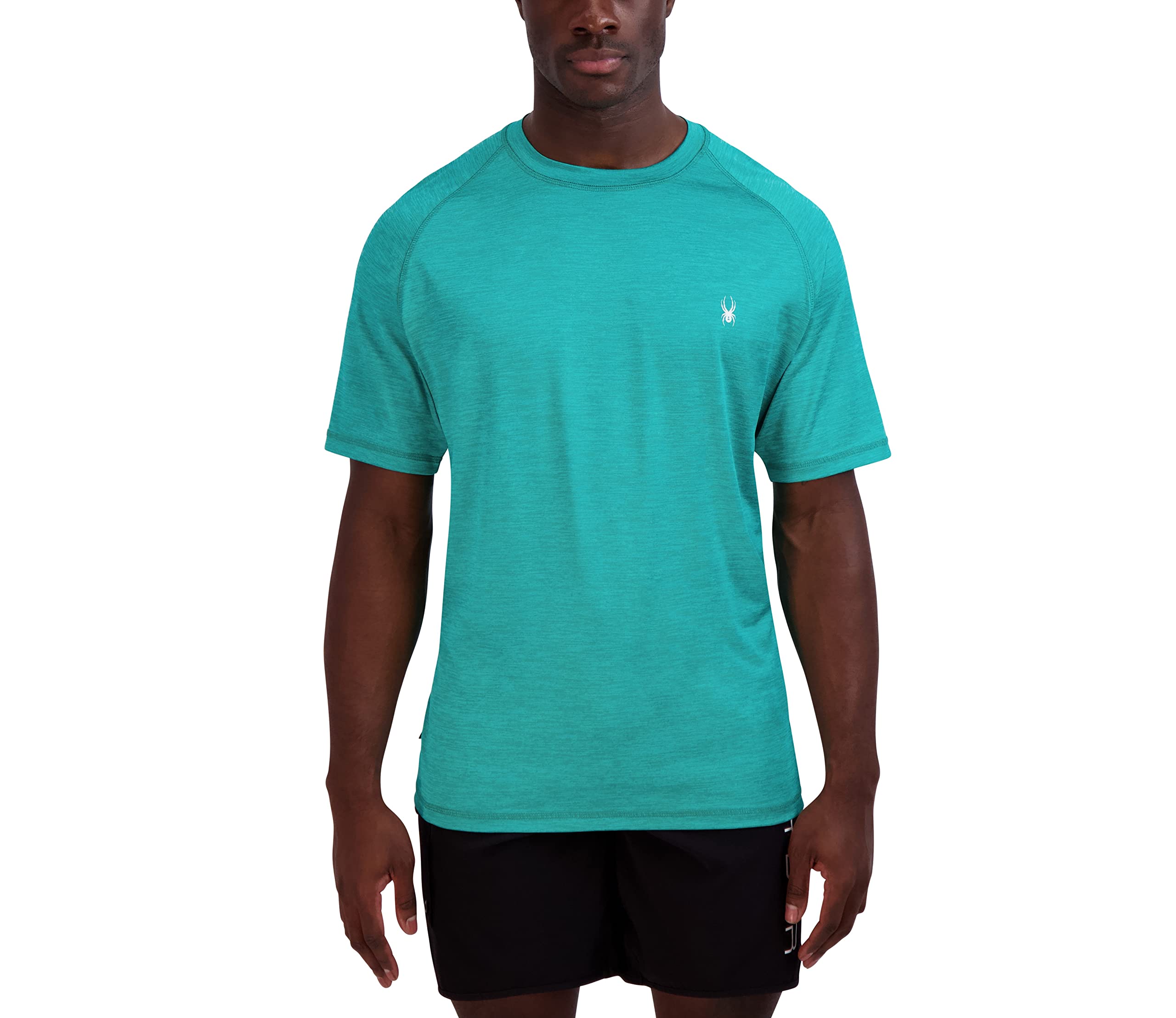 Spyder Rashguard à Manches Courtes à séchage Rapide Maillot dermoprotecteur, Scuba, M Homme
