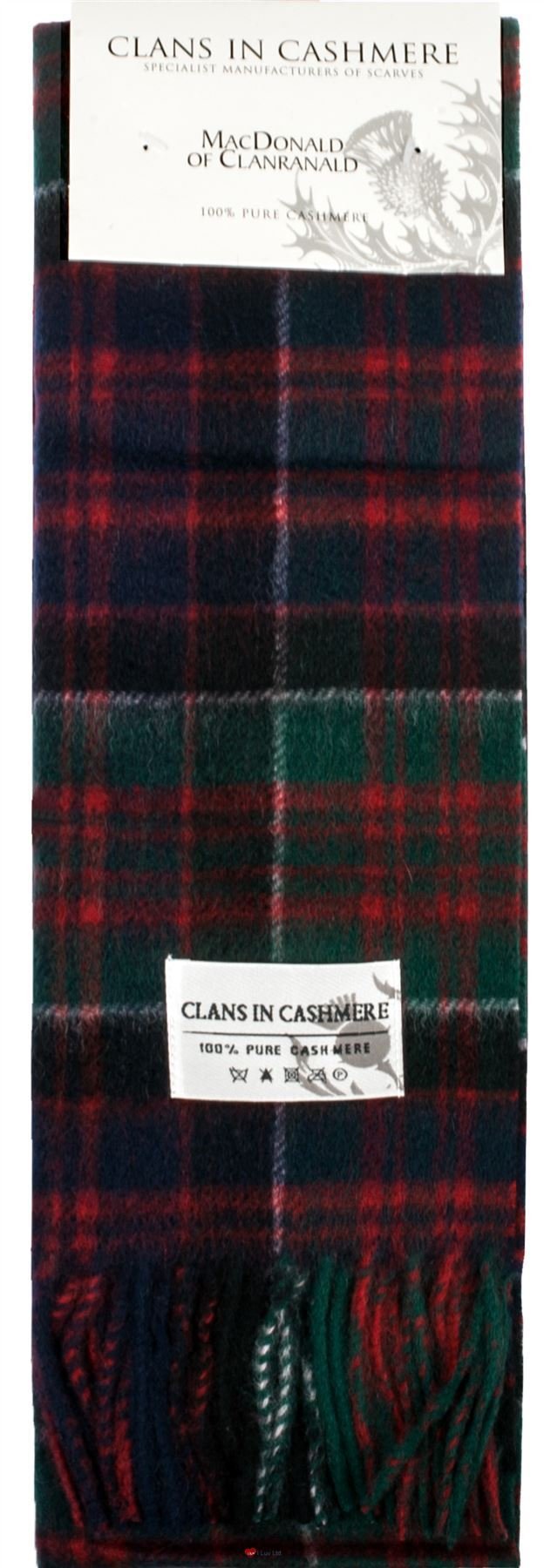 I LUV LTD Kaschmir Clan Schal MacDonald of Clanranald Modern