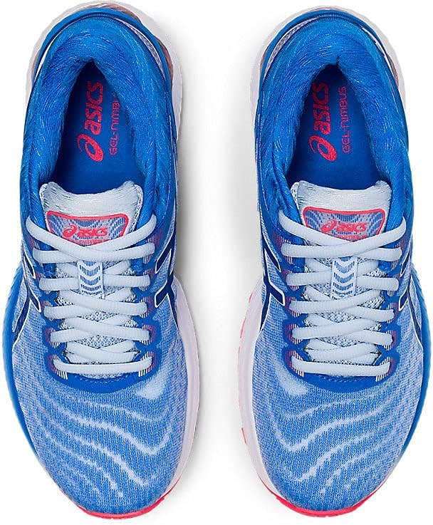 ASICS Women's Gel-Nimbus 22 Lite-Show Running Shoes 5 Soft Sky/Tuna Blue