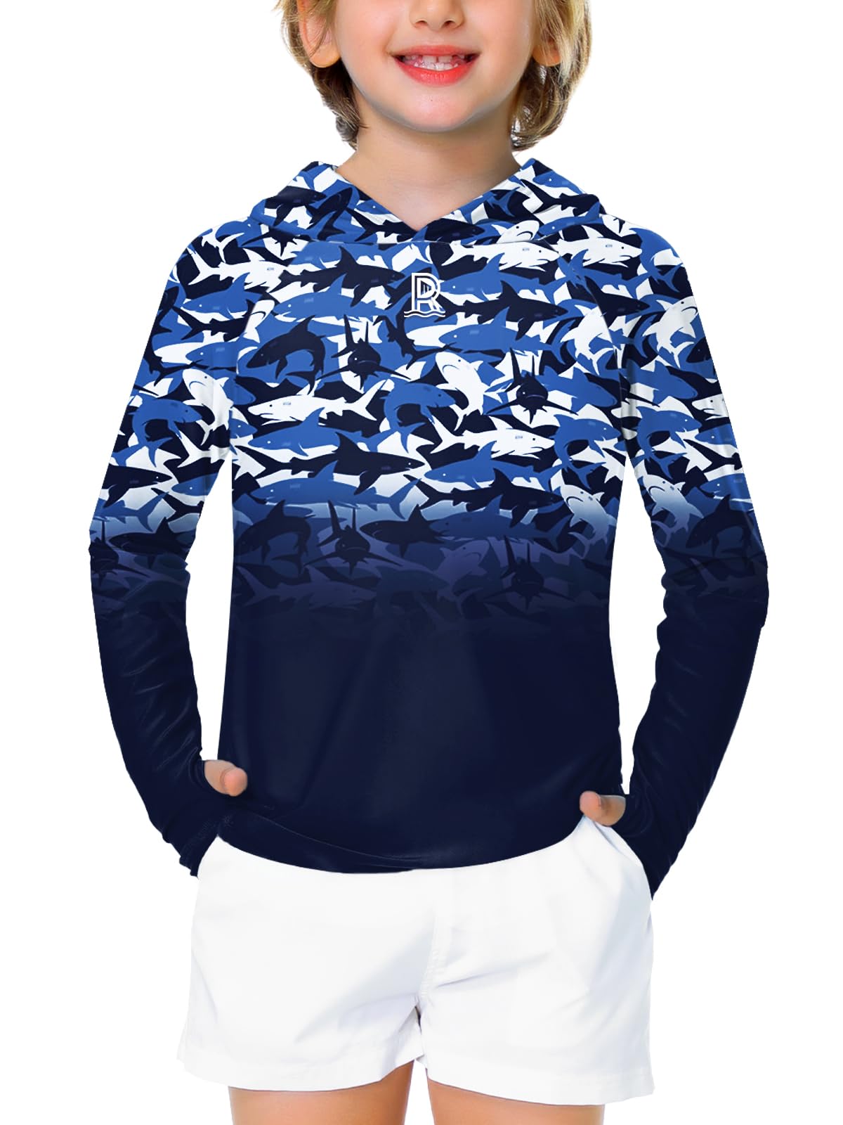 Remimi Kids Sun Shirt Rash Guard Quick Dry Sun Protection Athletic Hoodie Hiking Shirts 3-12 Years
