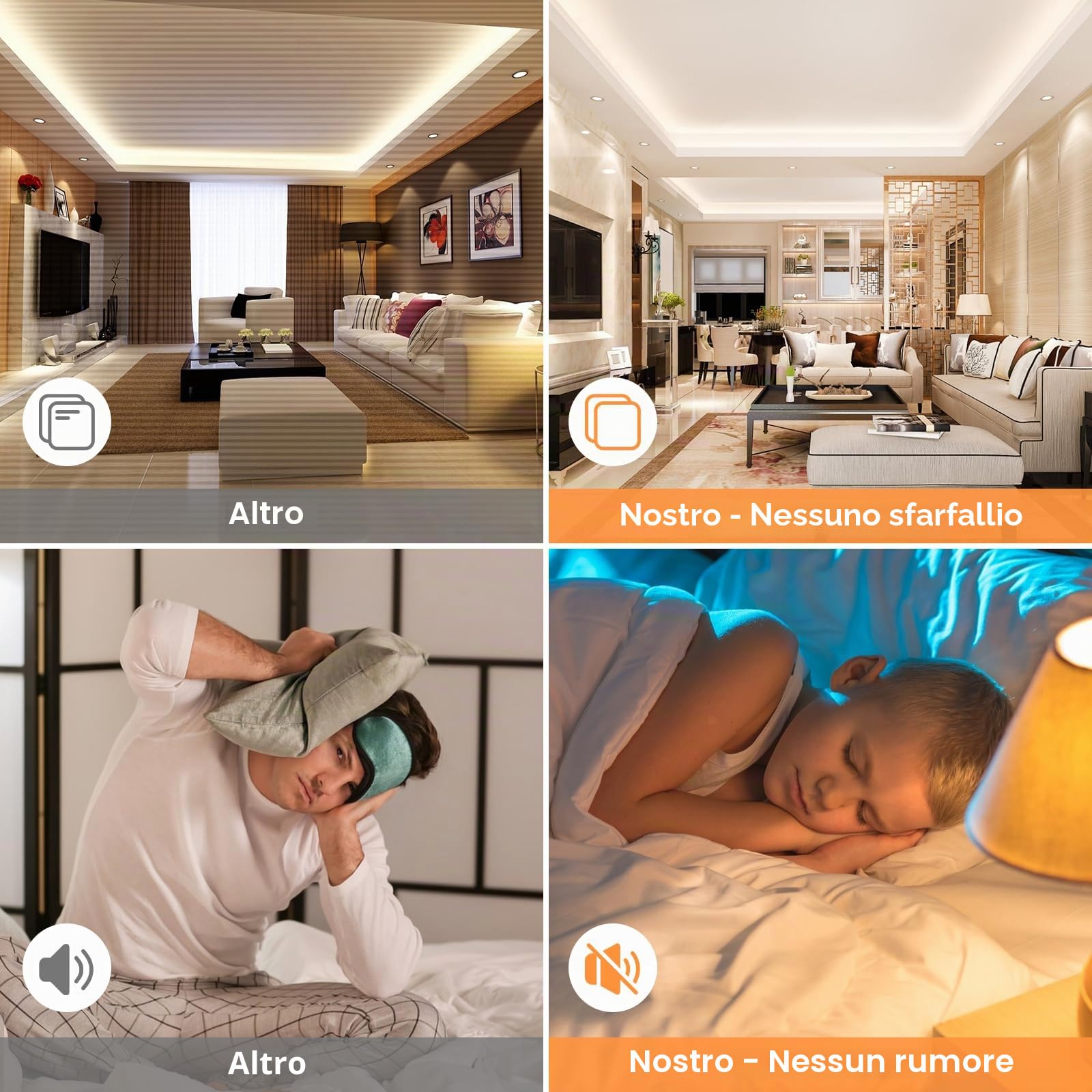Trasformatore 220V 12v 12w, Alimentatore 12v 1 A, Trasformatore LED AC a DC, led driver 12 V, per G4, GU5.3, MR11, MR16, Lampade LED, Non dimmerabile, non sfarfallante, non rumoroso
