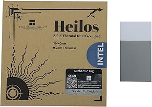 THERMALRIGHT Heilos Feste Wärmeleitfolie 30×40×0,2 mm Wärmeleitfähige Silikonfettfolie für CPU/GPU, Wärmeleitfähigkeit 8,5 W/mk, Keine Metallpartikel, Desktop/Laptops Allzweck, Intel-spezifisch