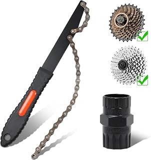 Llave de Cadena para ​Bicicleta Estractor Cassette para Instalar o Desmontar los piñones del Cassette de Bicicleta Extractor Cassette para 5-12 velocidades