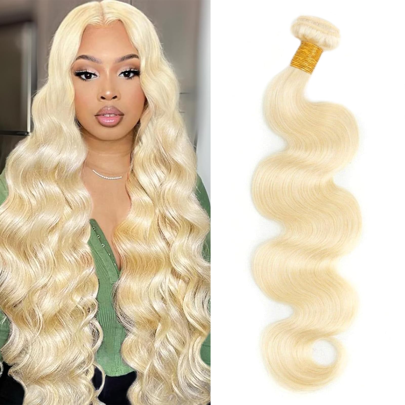 613 Blonde Body Wave Human Hair Bundles