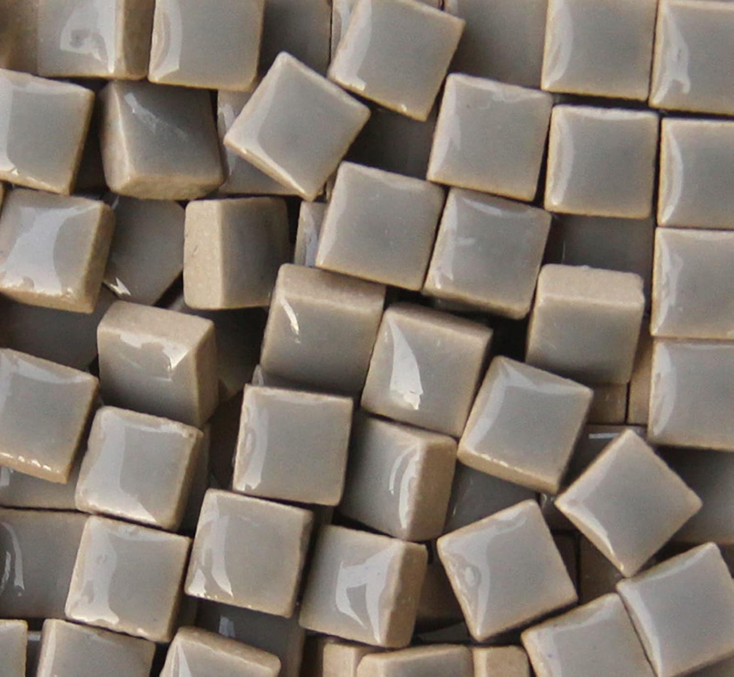 PINUO&KE200 Pieces / 200 G Mosaic Tiles, Square Shapes 0.4x0.4 Inch Square Ceramic Mosaic Mosaic Glass Pieces For DIY Art Crafts And Home Decorations