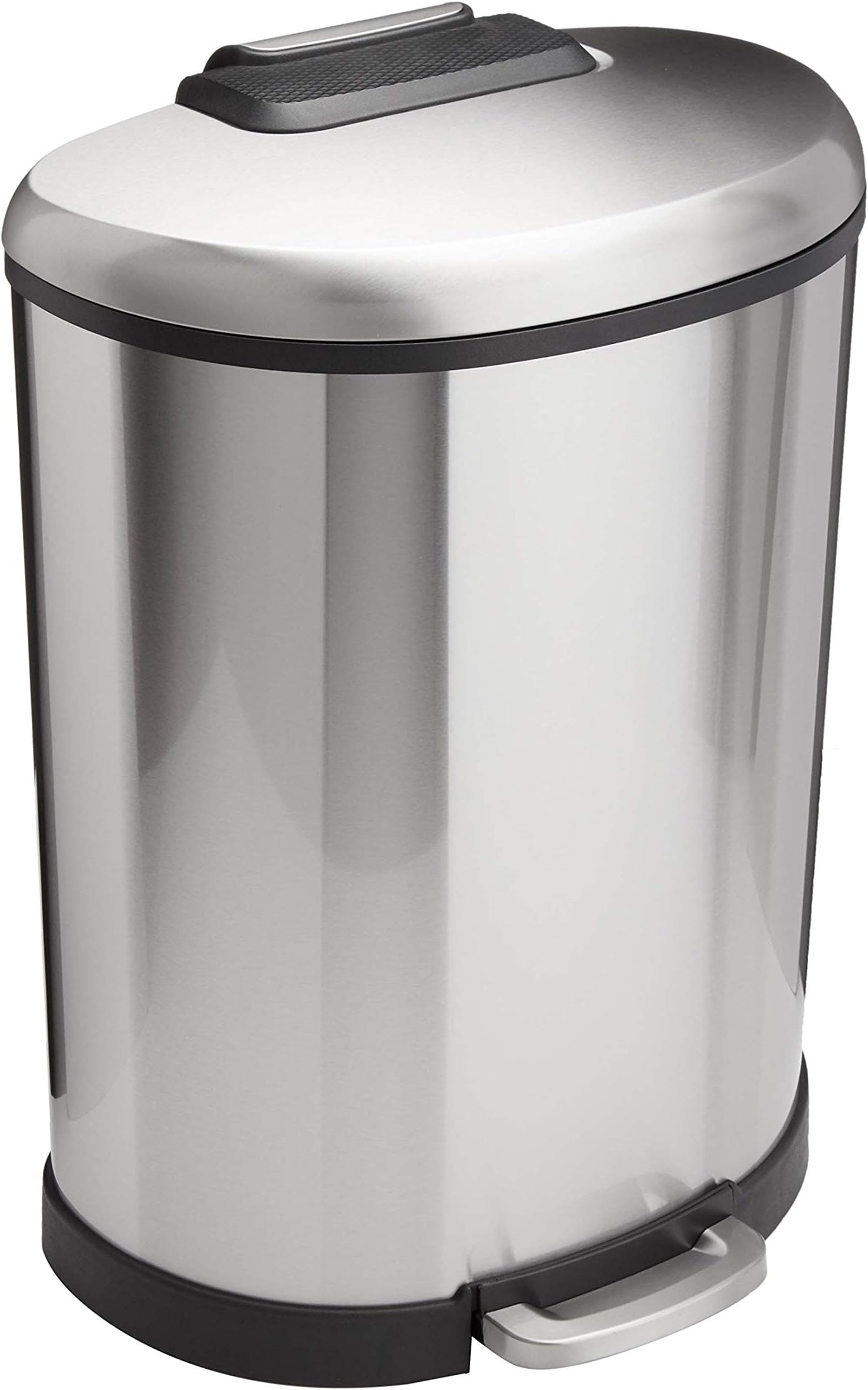 Amazon.com: Amazon Basics 50 Liter / 13.2 Gallon Soft-Close Trash Can ...