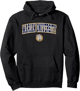 Marian University Knights Arch Logo Pullover Hoodie