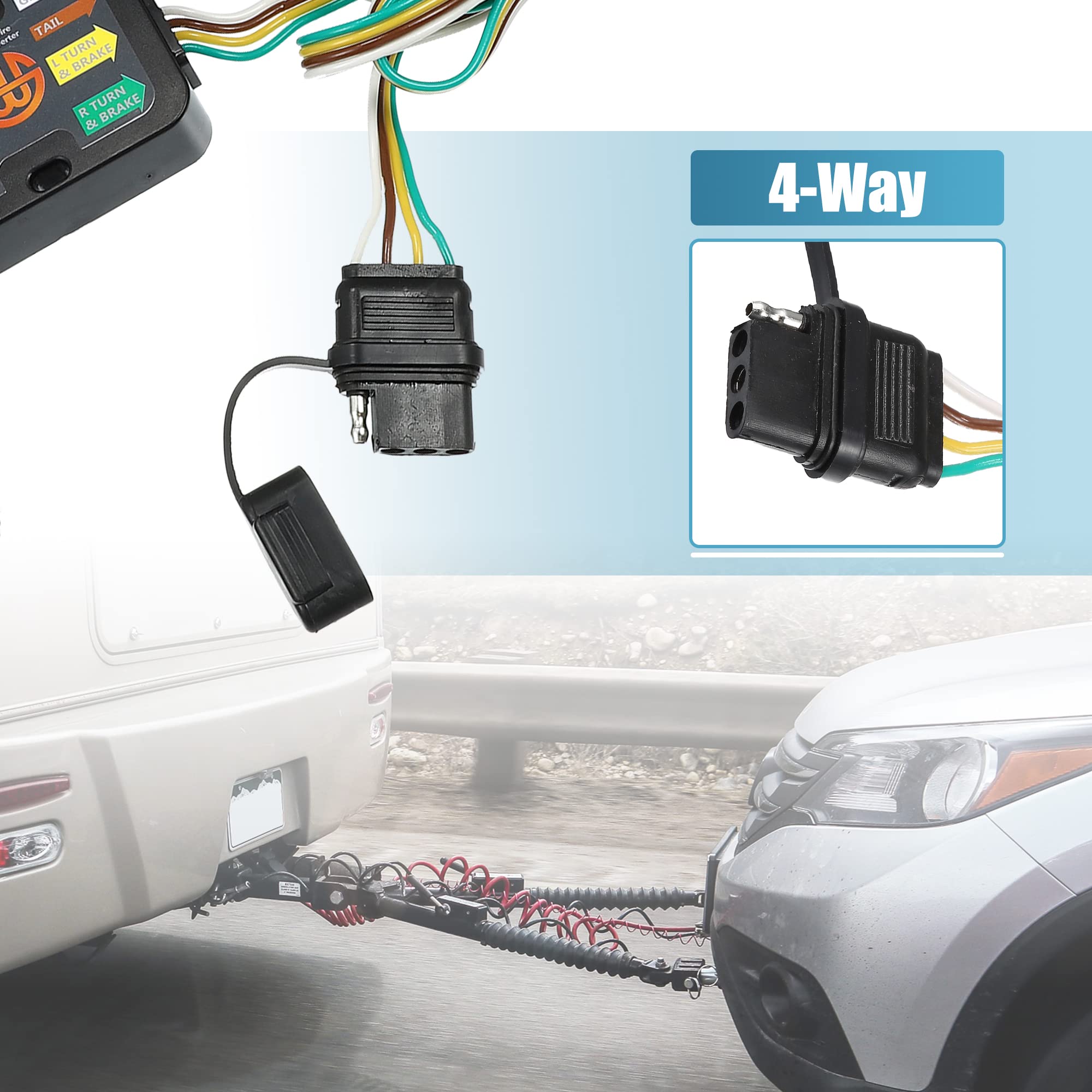 Amazon.com: X AUTOHAUX 1 Set 118269 Vehicle Side 4-Pin 4 Way