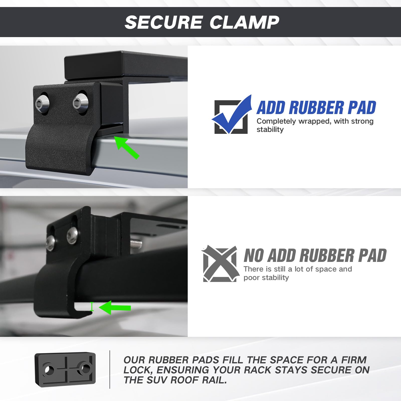 Heavy Duty 400 LBS Roof Rack Cross Bars Compatible with Flush & Raised Side Rails, Adjustable Crossbars Cargo Carrier Rooftop Luggage Fit Most SUVs Cars Vehicles