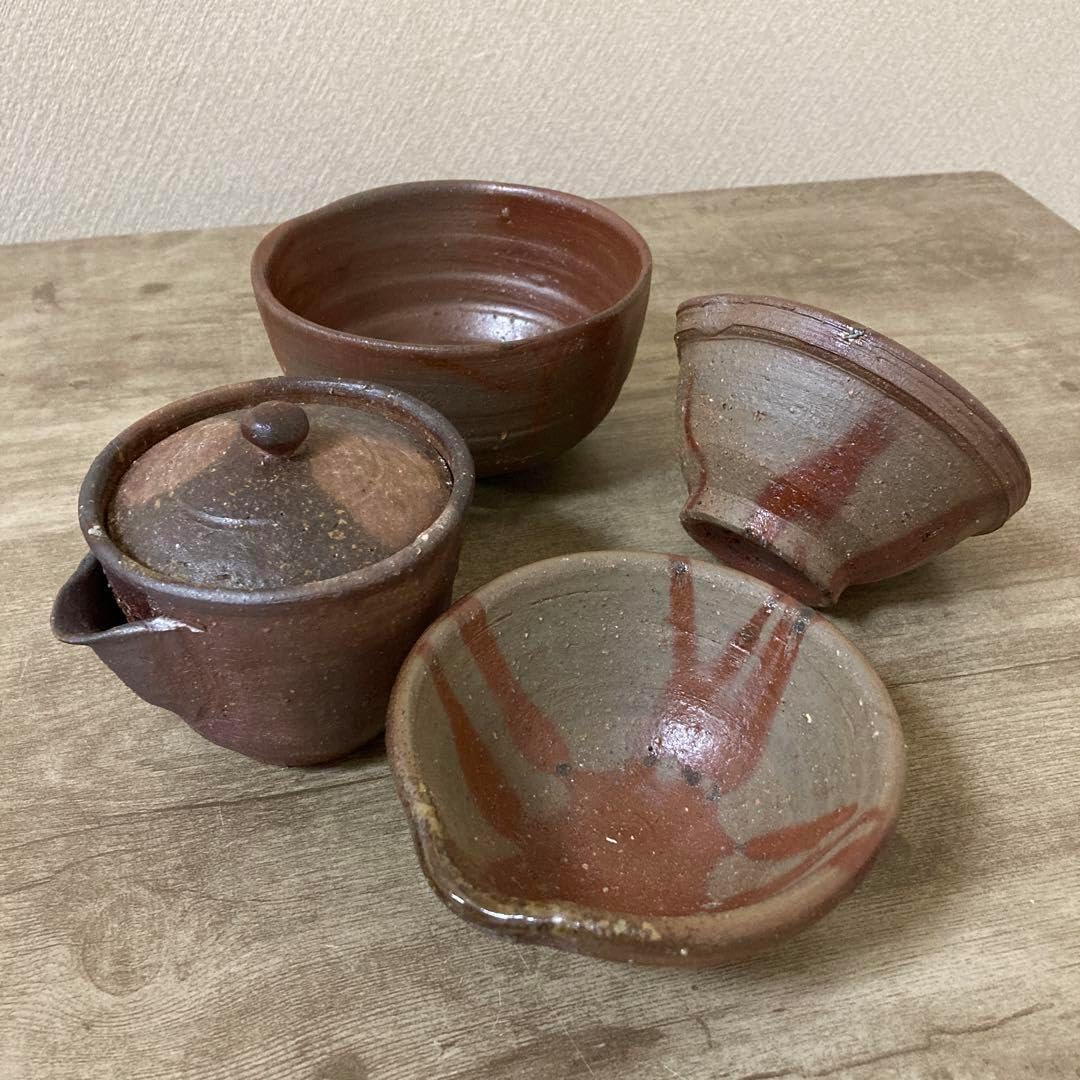 備前焼 茶器揃え 宝瓶 湯冷まし 茶碗 作家物 在銘 備前焼 茶器揃え 宝瓶 湯冷まし 茶碗 作家物 在銘 F Yahoo