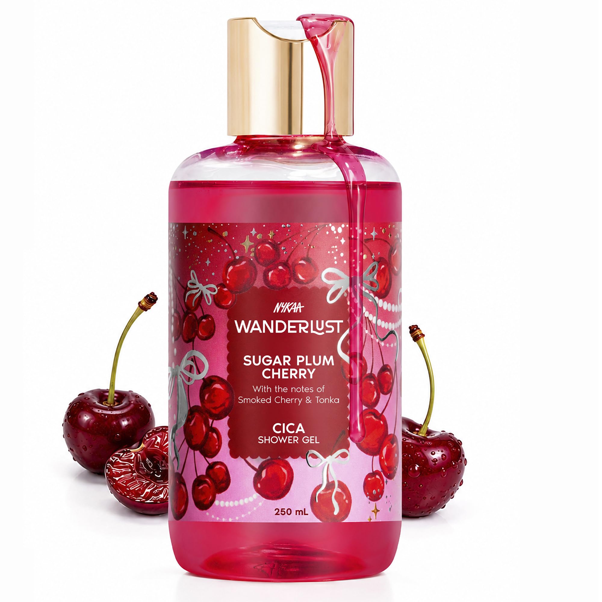 Nykaa Wanderlust Sugar Plum Cherry with Cica| Gentle Cleanser for Nourished, Refreshing Skin | 250ml | Paraben-Free & Vegan-picture-52