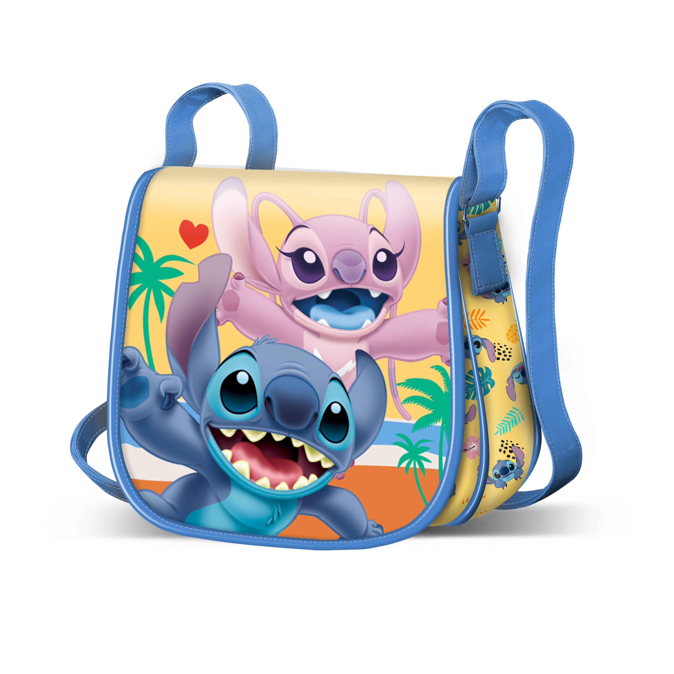 Disney Unisex dziecięca mini torba na ramię, niebieska lilo i ścieg, Niebieski Lilo i Stitch