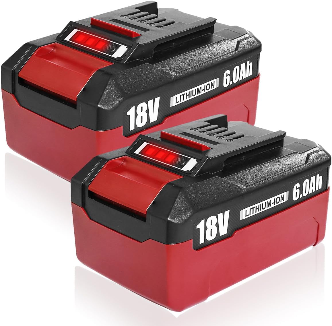 2-Pack 18V 6Ah Battery Pack Compatible with Einhell Tools X-Change 4511396 4511437 Cordless Power Tools