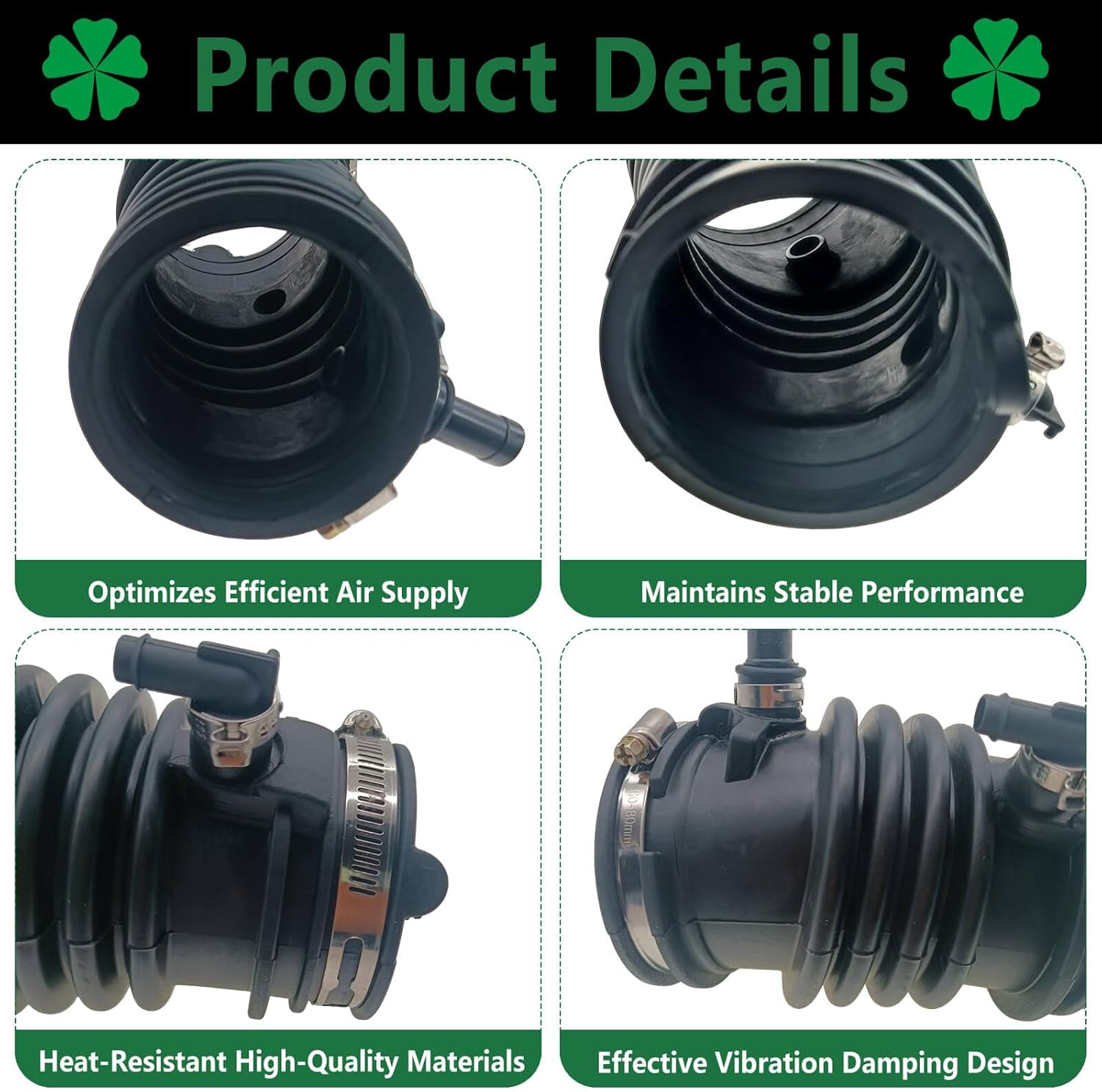 Engine Air Intake Hose Assembly Compatible with Ford Fusion 2013-2020 | Replace DS7Z-9B659-B, DS7Z9B659B | Intake Duct Tube Direct Fit