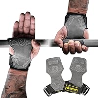 Vista 11 de MANUEKLEAR Correas de gimnasio para levantamiento de pesas, correas dobles de cuero para levantamiento de peso muerto para hombres con asa de muñeca