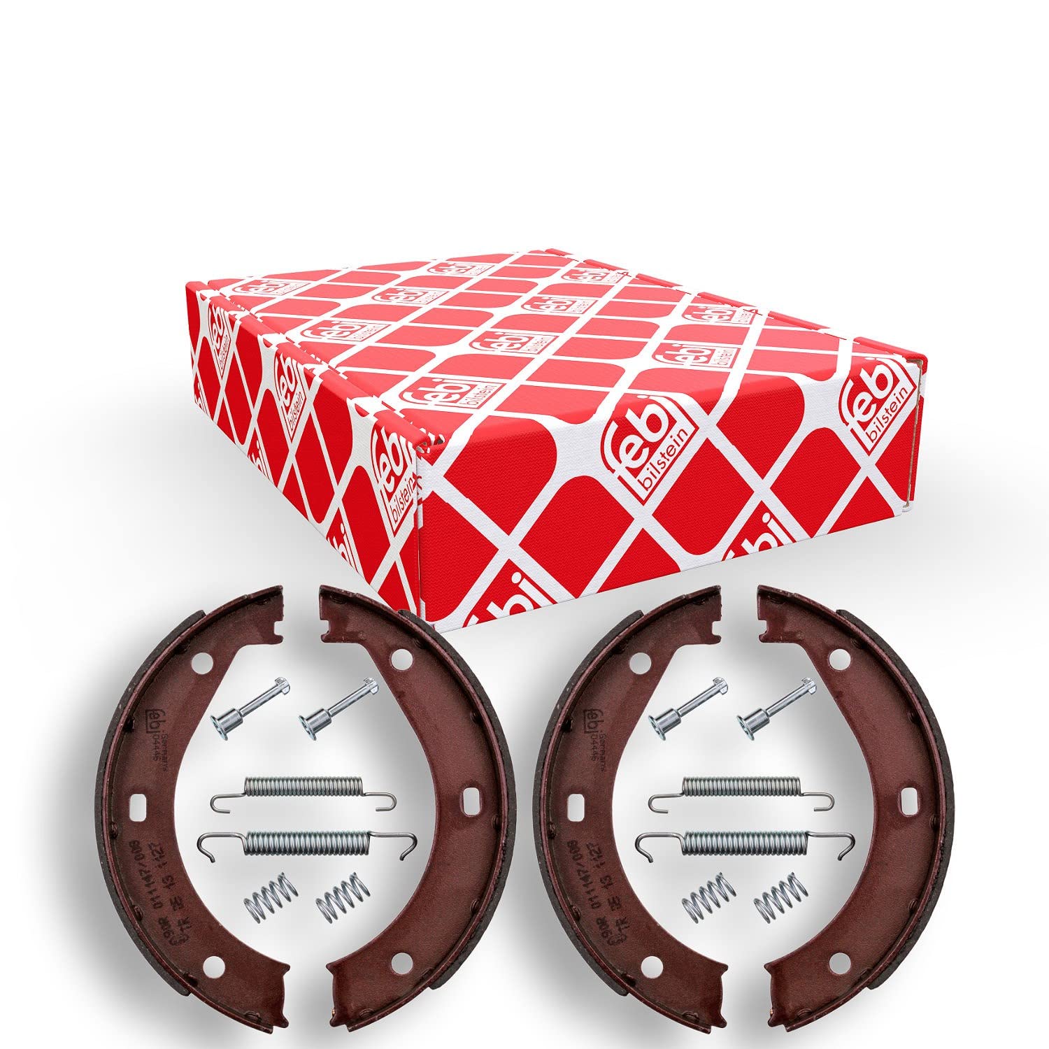 febi bilstein 32170 Brake Shoe Set for parking brake, with additional parts, pack of two