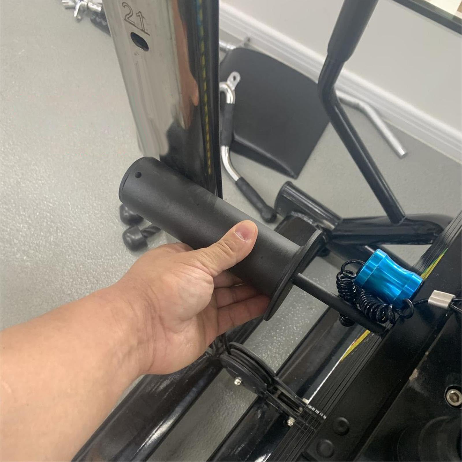 Gewichtsstapelstift, Gewicht Stapel Stift Pin Magnetic Krafttraining Schraubenschraube Ladestift mit Zugseil, Krafttrainingsgeräte, Hochleistungs-Fitnessgerät-Teilezubehör für körperliche Übungen