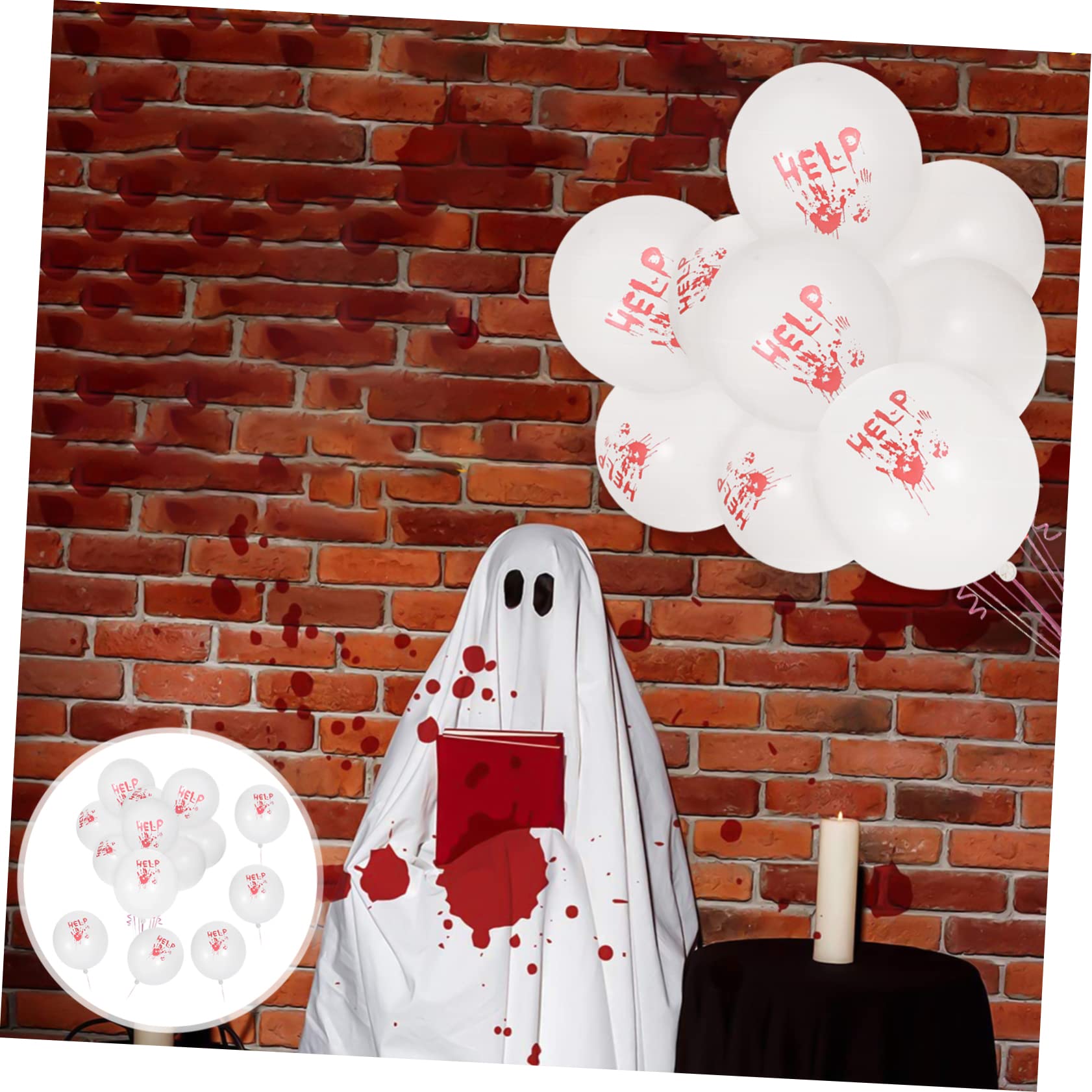 Alasum 400pezzi Palloncini Lattice Decorazioni Spaventose Per Halloween e Compleanni