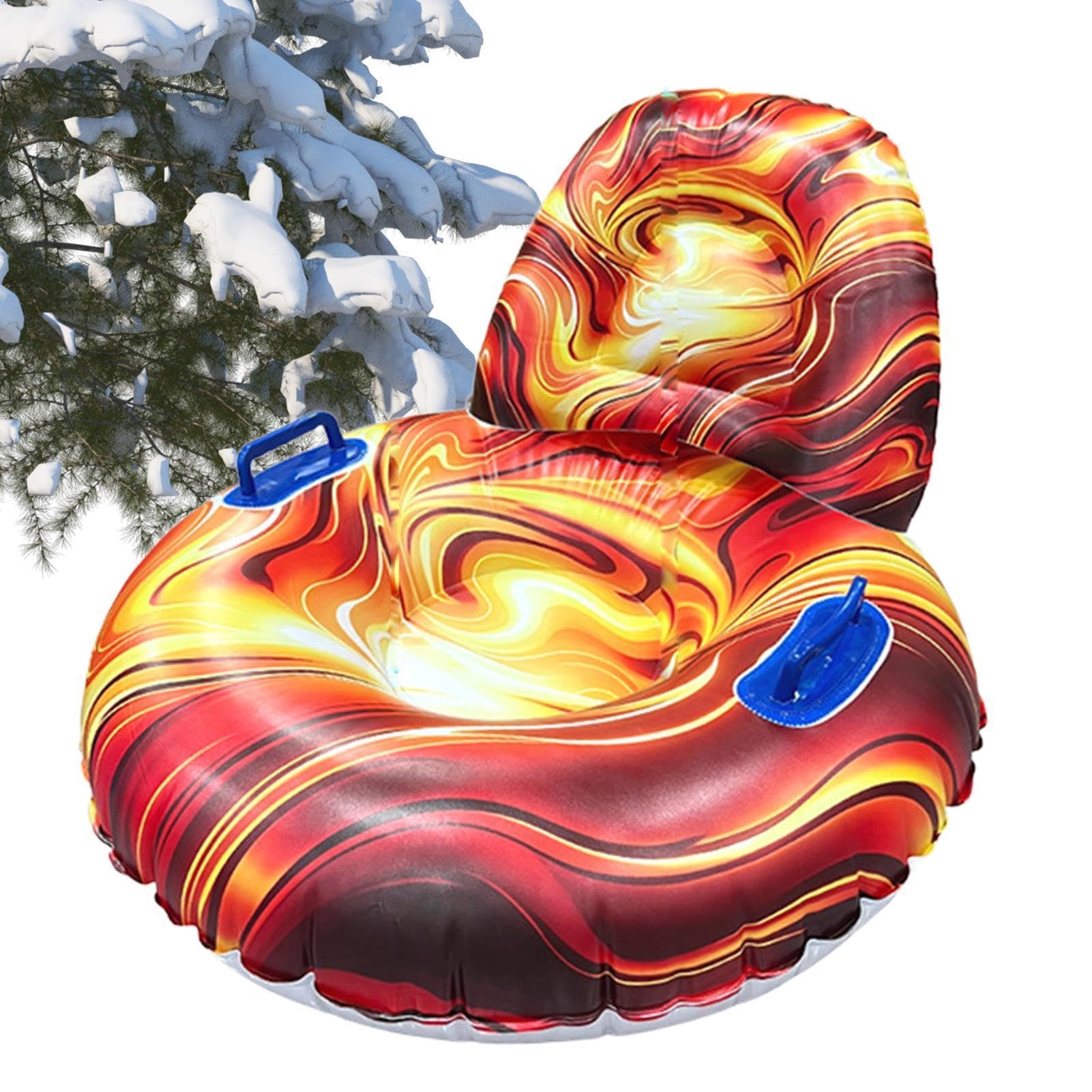 Tubi da Neve per Slittare Slittini Ergonomici con Maniglie Antiscivolo e
