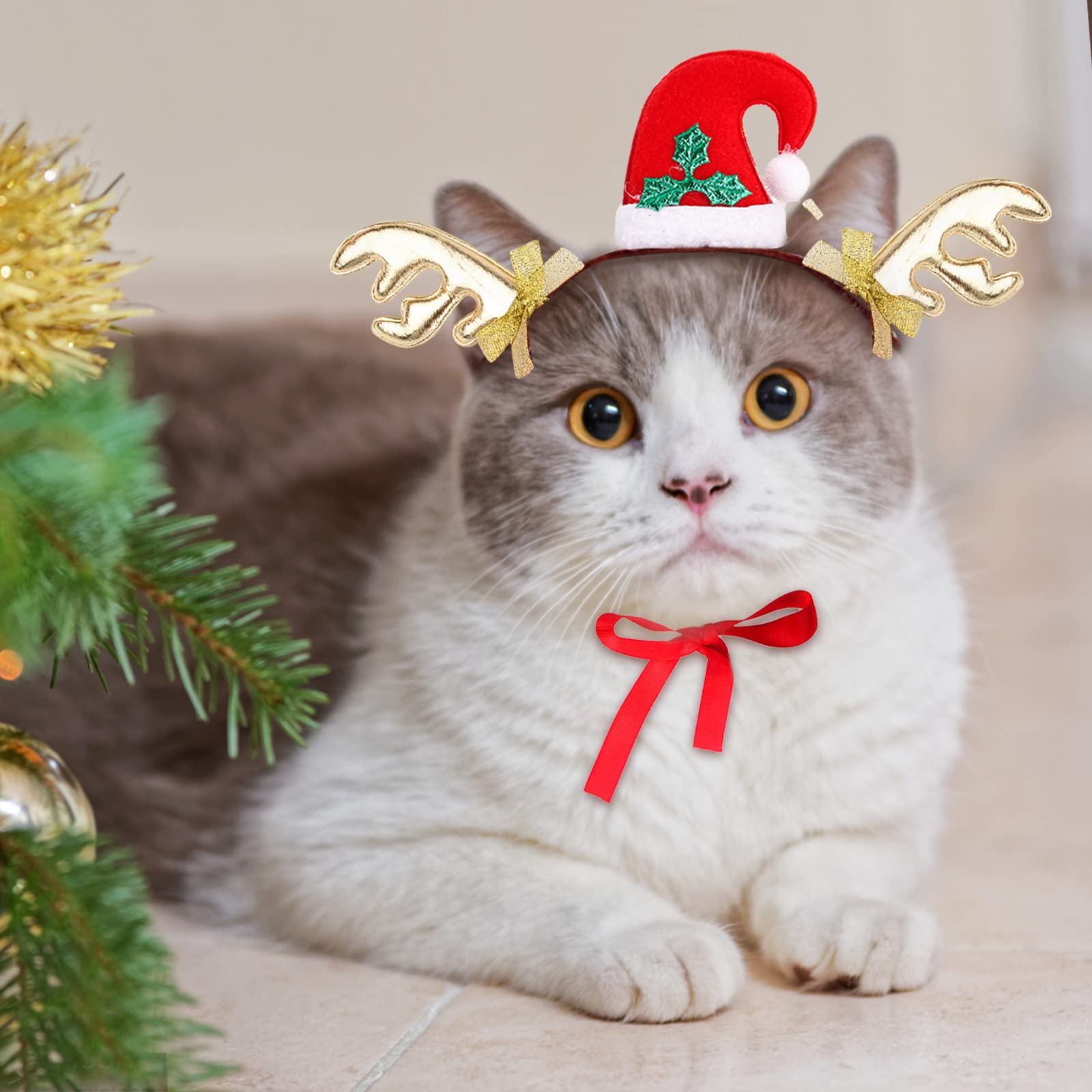 Amazon | Tumao 犬 猫 ペット用 カチューシャ クリスマス