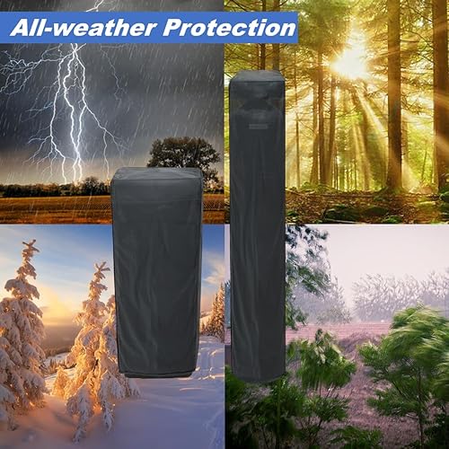 Miniatura 7 de CHENGNAN Cubierta para suavizante de agua para unidades exteriores, cubierta de suavizador de agua impermeable, cubierta del tanque de filtro (11.4