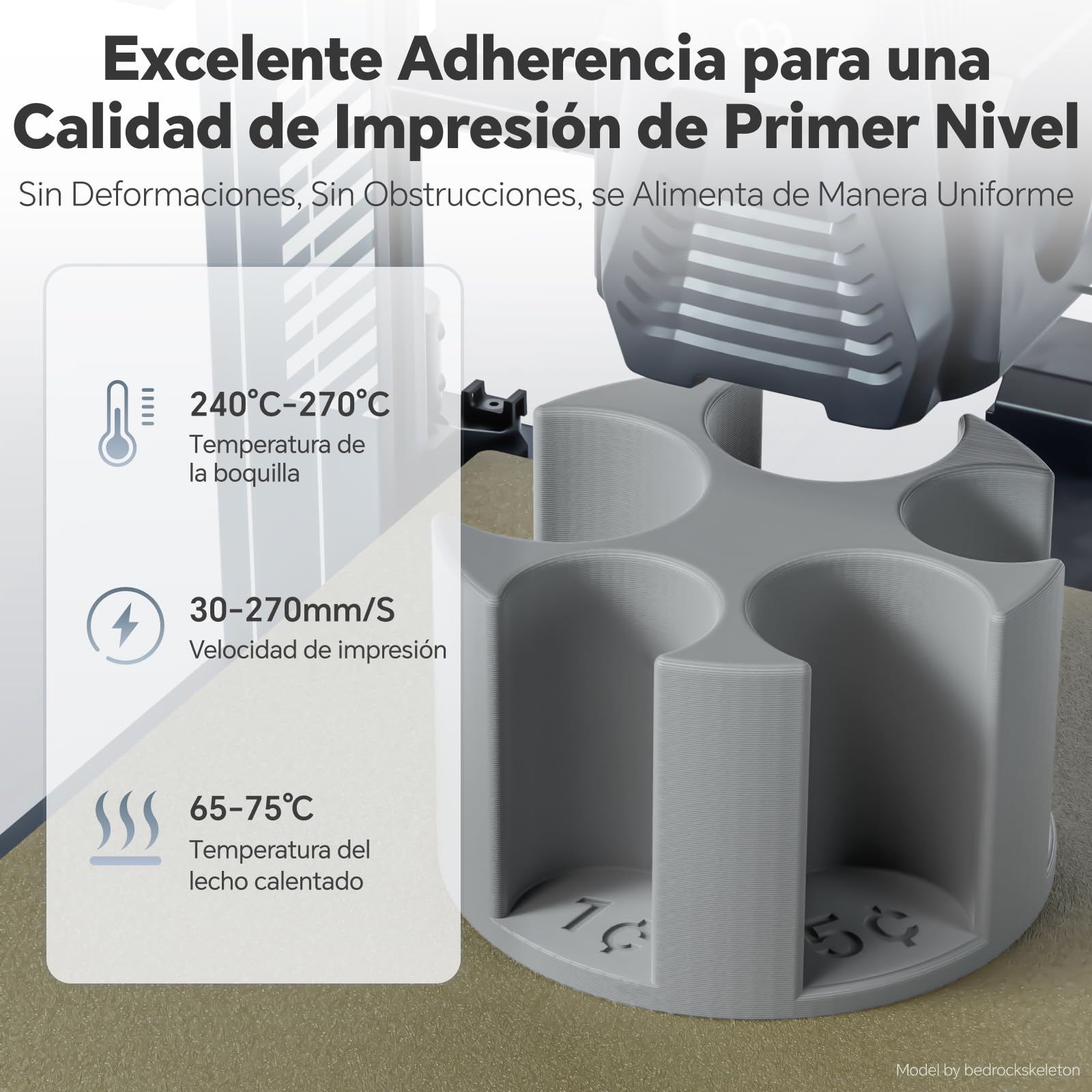 DEEPLEE Filamento PETG 1.75 mm, Kit 4 x 1 kg, Negro, Blanco, Rojo y Azul | Material de impresión 3D, Alta precisión ±0.02 mm, Compatible con la mayoría de impresoras FDM