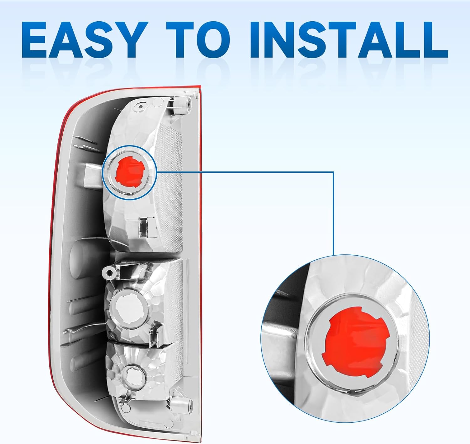 Tail Light Assembly Fit For 2005-2021 Nissan frontier / 2009-2012 Suzuki Equator 05 06 07 08 09 10 11 12 13 14 15 16 17 18 19 20 21 Chrome Trim Passenger Side (Chrome Trim - R)