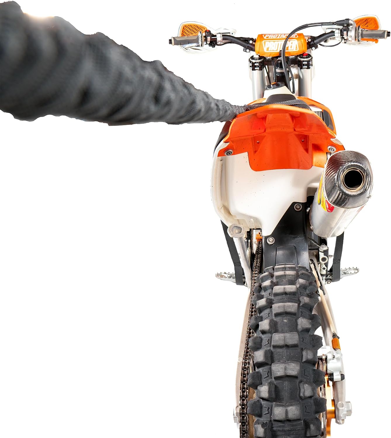MoTowWhee - The Original Bungee Tow Rope for Motorcycles | E-Bikes Extra Strong Pull Strap for Recovery Towing (MoTowWhee Strap Kit)