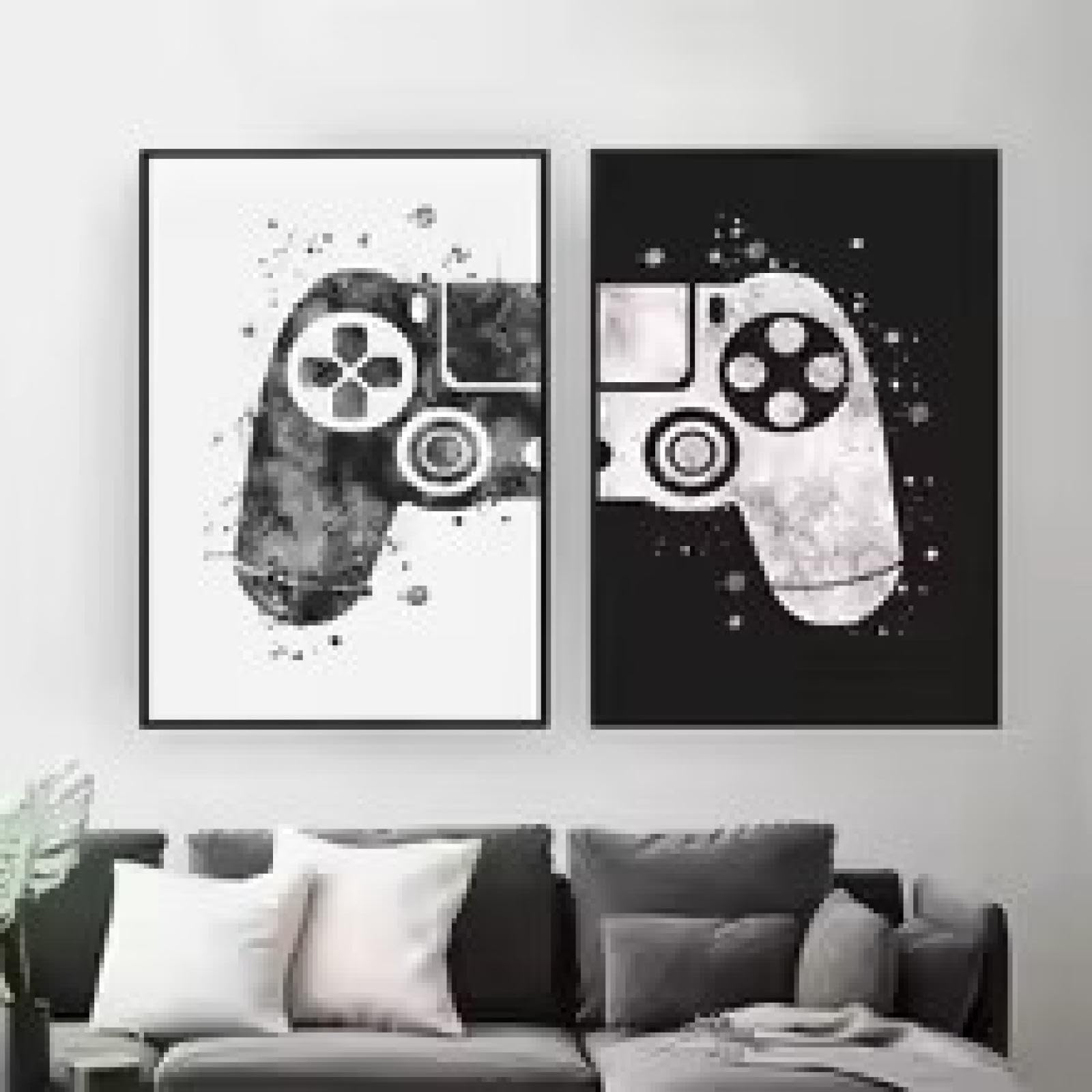 Jeu VR Gamepad affiche sur toile pour décorer une chambre de garçon - 8