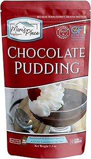 Mom's Place Gluten-Free & Dairy-Free Creamy Chocolate Pudding Mix, A Delicious and Versatile Dessert for Pies, Trifles, and More – Quick and Easy to Prepare, Gluten Free, Dairy Free, & Nut Free, 7.1 oz.