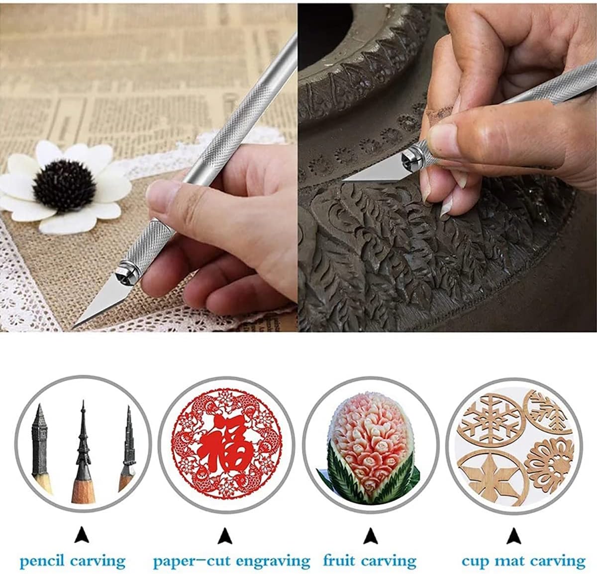 22Pcs Weeding Tools Kit, Vinyl Craft Weeding Tools Set Scraper Scissor Tweezers for Vinyl Craft, Silhouettes, Cameos, Lettering