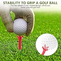 Vista 4 de KISEER Paquete de 100 camisetas de golf de plástico profesionales duraderas de 2 3/4 pulgadas a granel (colores aleatorios)