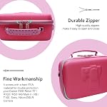 XANAD Camera Case for Canon EOS Rebel T7, R100, R50, R6 Mark III, R10, R7, R8, 5D Mark IV, T100, R50 V, Sony Alpha 7 IV, Nikon D7500 Cameras, Travel Carrying Bag with Shoulder Strap, Pink