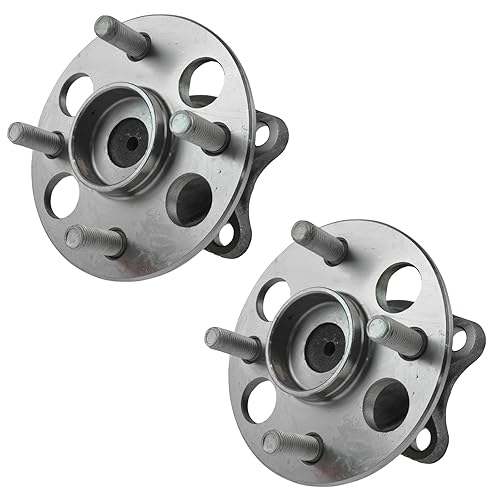 Miniatura 512 de TRQ Juego de 2 rodamientos de rueda delantera y conjunto de cubo compatible con Ford Mustang 2005-2007 2005-2014