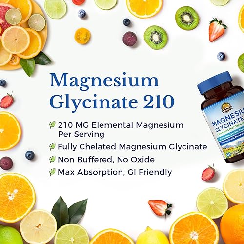 Miniatura 3 de Vitalitown Glicinato de magnesio, totalmente quelado, no tamponado, 210 mg de magnesio elemental, máxima absorción, huesos y músculos, sueño