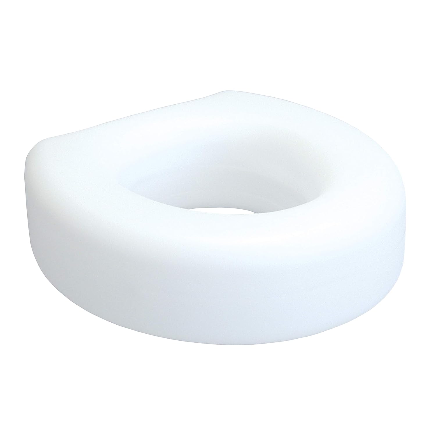 Lumex Raised Toilet Seat Riser, 4.5" High, Lightweight & Portable Design (6 Count)