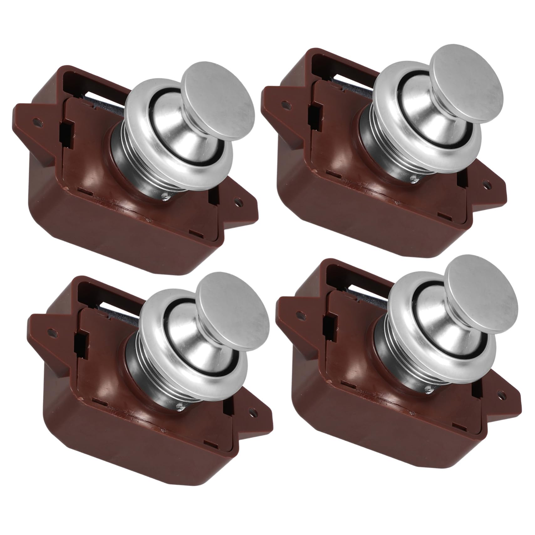 Verrous à bouton-poussoir Kisangel anti-ouverture pour placards de fourgon aménagé