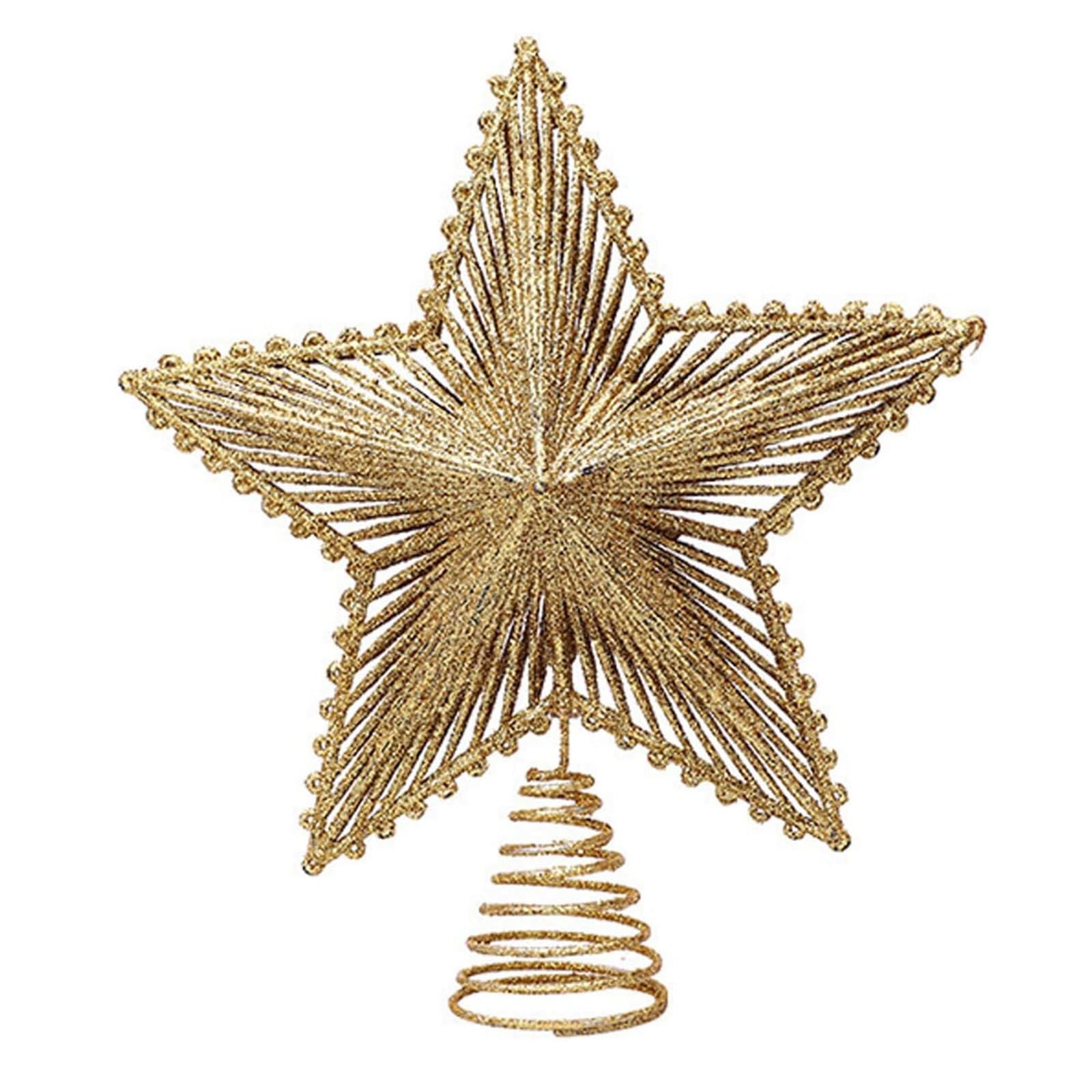 Valentine Day Tree Topper Glitter Star Tree Topper for Valentine's Day Party Wedding Holiday Ornament Home Decoration