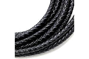 Tacool 4mm Round Bolo Black Braided String