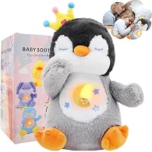 Breathe Bunny Penguin Sleep Buddy Animal, Breathe Plush Animal Sleeping Buddy Grey Penguin