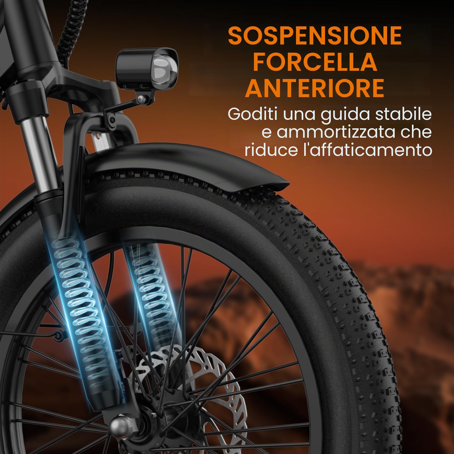 URLIFE Bicicletta elettrica per adulti, 20 x 3,0" fat tire ebike per pendolari urbani, batteria sostituibile da 48 V, 13 Ah, fino a 100 km, motore da 250 W, bicicletta elettrica per uomo e donna
