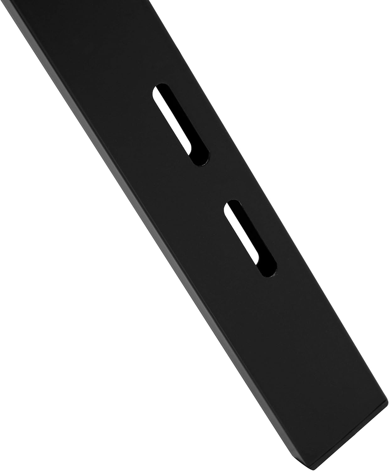 EMMA + OLIVER Twin Size Upholstered Metal Panel Headboard in Tufted Black Fabric