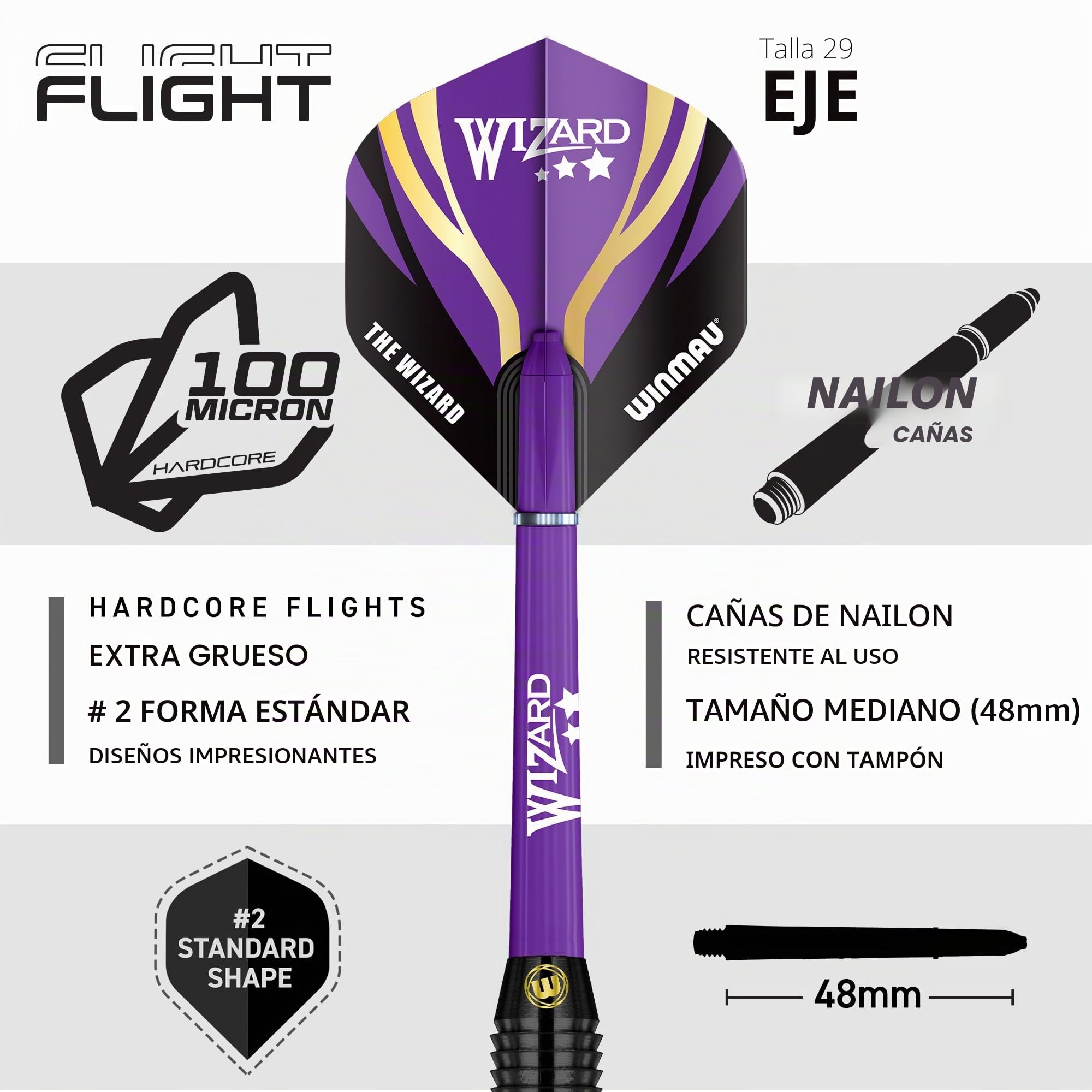 WINMAU Dardos Michael "MvG" Van Gerwen Vs Simon "El Mago" Whitlock Juego doble Steeltip 22 g