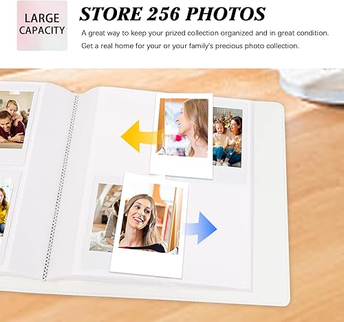 Miniatura 2 de Álbum de 256 Fotos para Cámara Fujifilm Instax MiniFotos Polaroid de 2x3, Libro de Fotos 2x3 para Fujifilm Instax Mini 11 12 evo 9 90 70 40 8 Cámara